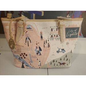 Spartina 449 Paris Small Tote W/ Zipper - New with tag